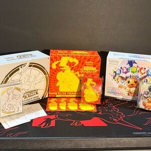 Pokemon Elite Trainer Box Set - Red, White, Yellow